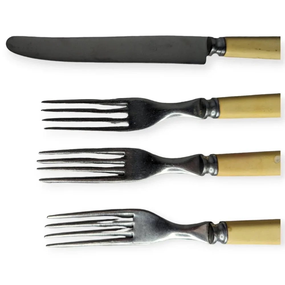 Vintage John Primble Stainless Steel Plastic Handled Utensils Lot of 4